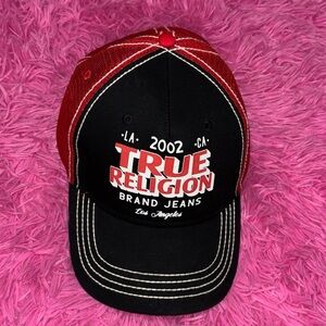 True Religion Trucker Logo Adjustable Cap